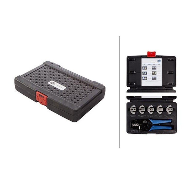 HELLA - Crimpzangeneinsatz-Set - Material Werkzeuggriff: Kunststoff - schwarz - Basic - Set - 8PE 86