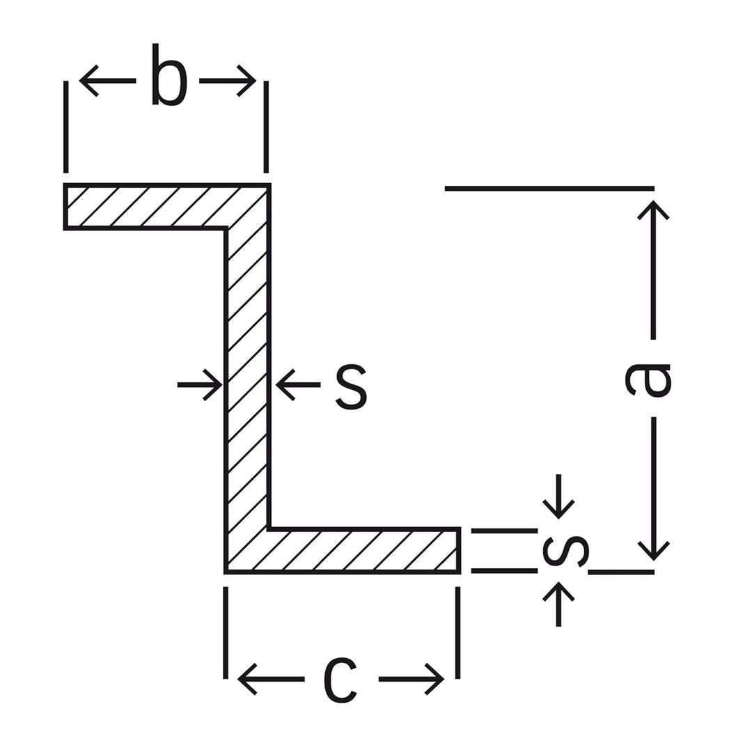 thyssenkrupp Z-Profil Aluminium 18 x 43 x 18 x 3 mm in 1000 mm Länge | Alu Profil | AlMgSi0,5 | EN A