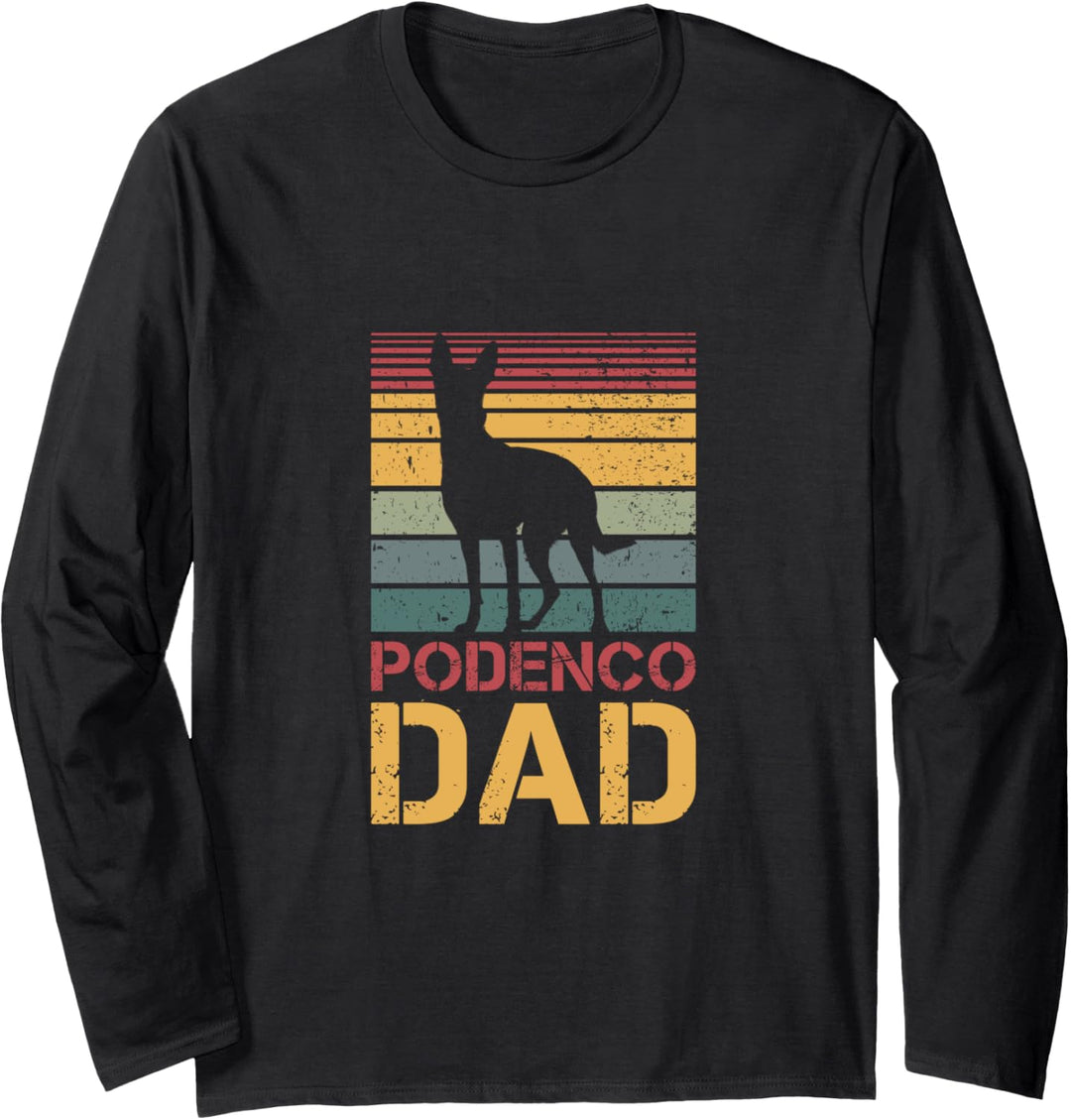 Podenco Dad Vintage Langarmshirt