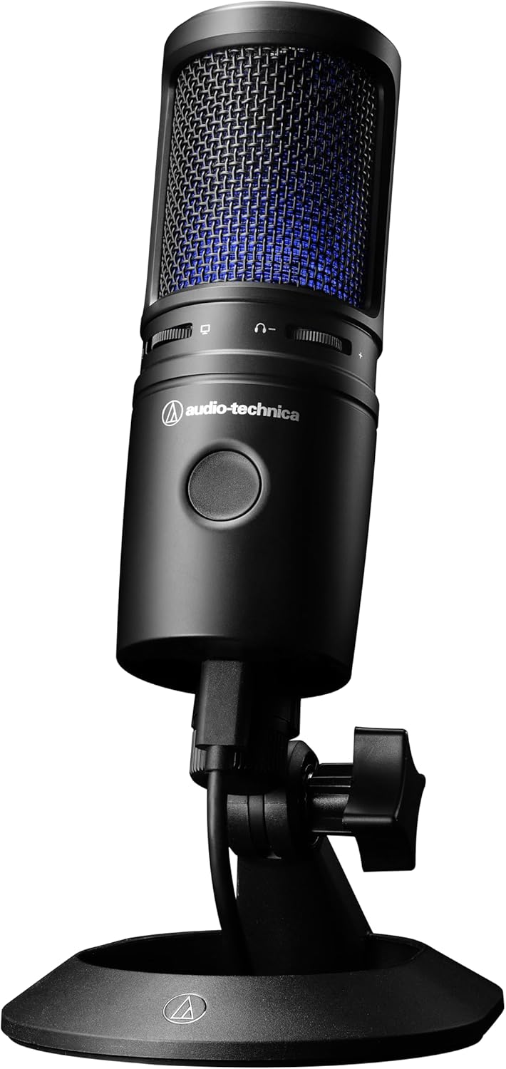 Audio-Technica AT2020USB-X USB-Kondensatormikrofon mit Nierencharakteristik Schwarz USB-Mikrofon, US