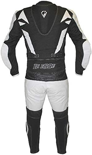 BI ESSE Motorradkombi Herren 2-teilig – Motorradanzug Leder & Textil, Jacke und Hose trennbar, verst