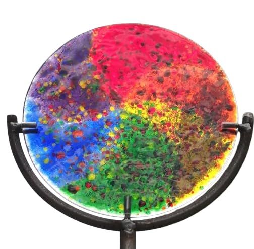 Galaxie der Farben. Skulptur aus Glas und Metall Design Galaxie der Sonnen