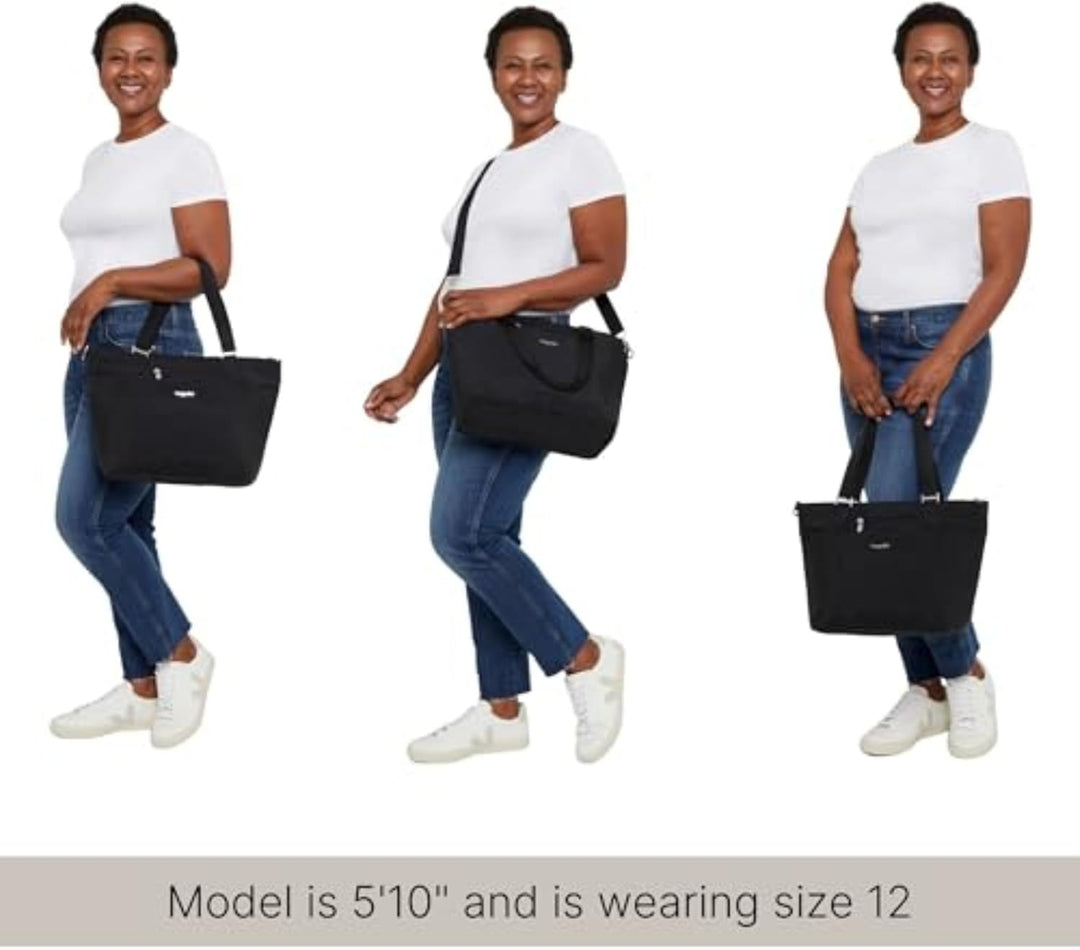 Baggallini Avenue Tote Top Handle Bag Schwarz, Schwarz