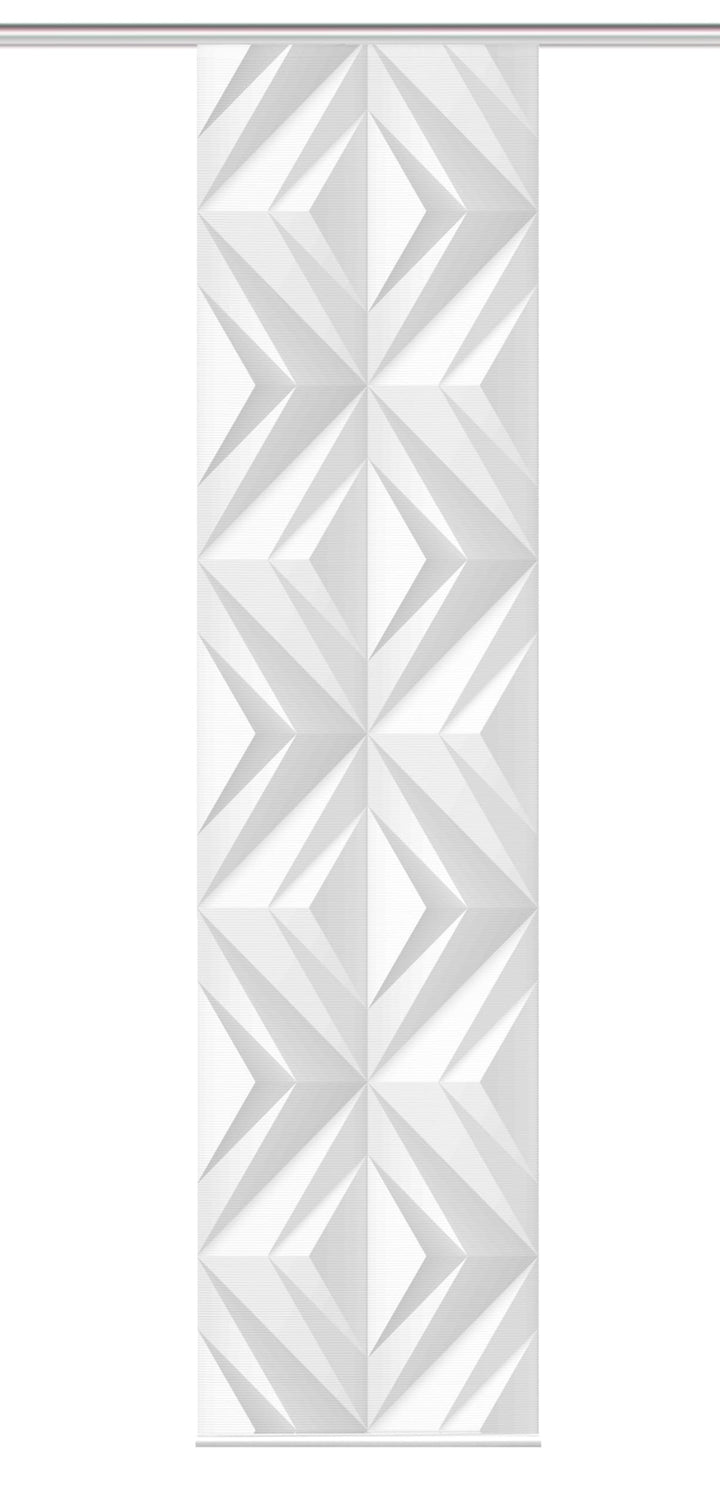 Vision S Schiebegardine FRESKO, Digitaldruck auf Bambus-Optik , mit abstraktem Motiv, 260x60cm, Farb