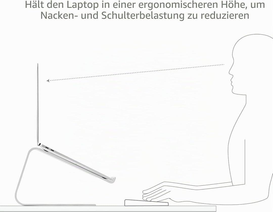 Twelve South Curve SE für MacBooks und Laptops | Aluminium Ergonomischer Desktop-Kühlständer für Zuh