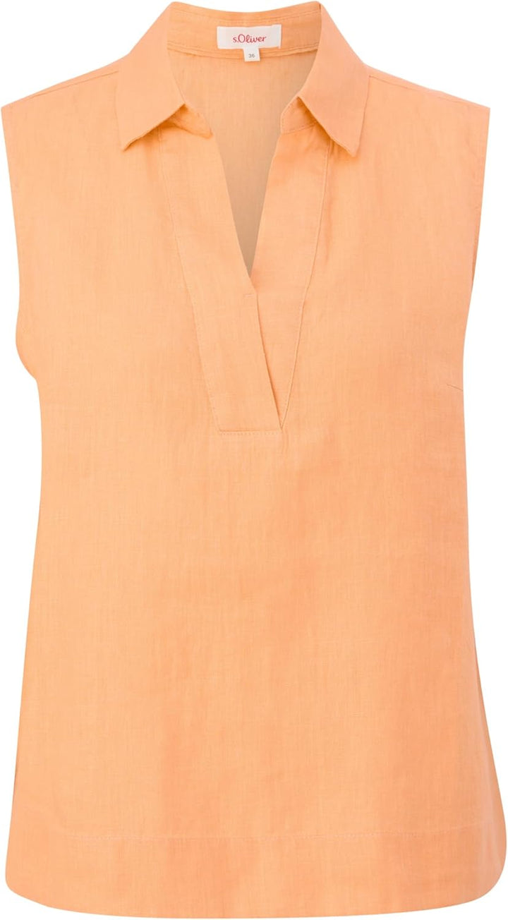 s.Oliver Damen Bluse ärmellos 38 Orange 2115, 38 Orange 2115