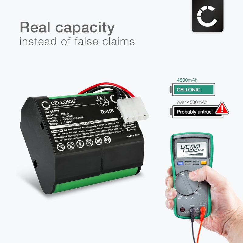 CELLONIC Akku kompatibel mit Vorwerk Kobold VR100, VX100 (Vorwerk 46439) 4500mAh 1x 4500mAh, 1x 4500