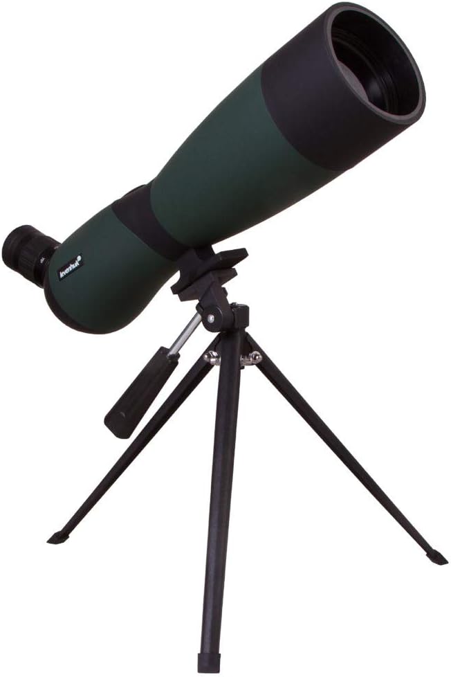 Levenhuk Blaze Base 70 Tragbares Spektiv mit BK-7-Glasoptik, Metall-Tischstativ und Tasche zur Beoba