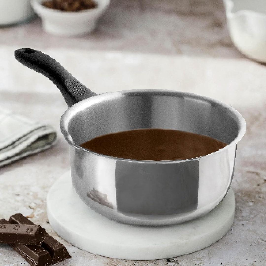 Lacor - 31320 - Garinox Gerader Topf mit Ausgiesser, Edelstahl, Ausgiesser, ergonomischer Bakelitgri