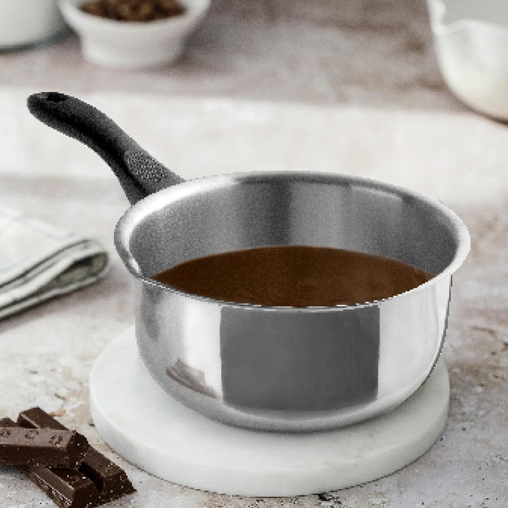 Lacor - 31320 - Garinox Gerader Topf mit Ausgiesser, Edelstahl, Ausgiesser, ergonomischer Bakelitgri