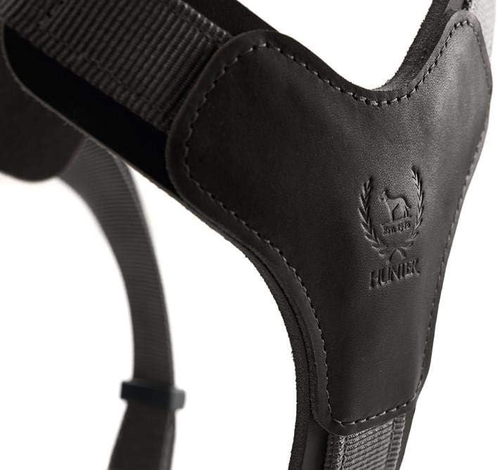 HUNTER AALBORG MIXED Hundegeschirr, S, schwarz/grau schwarz/grau 46-67 cm, schwarz/grau 46-67 cm