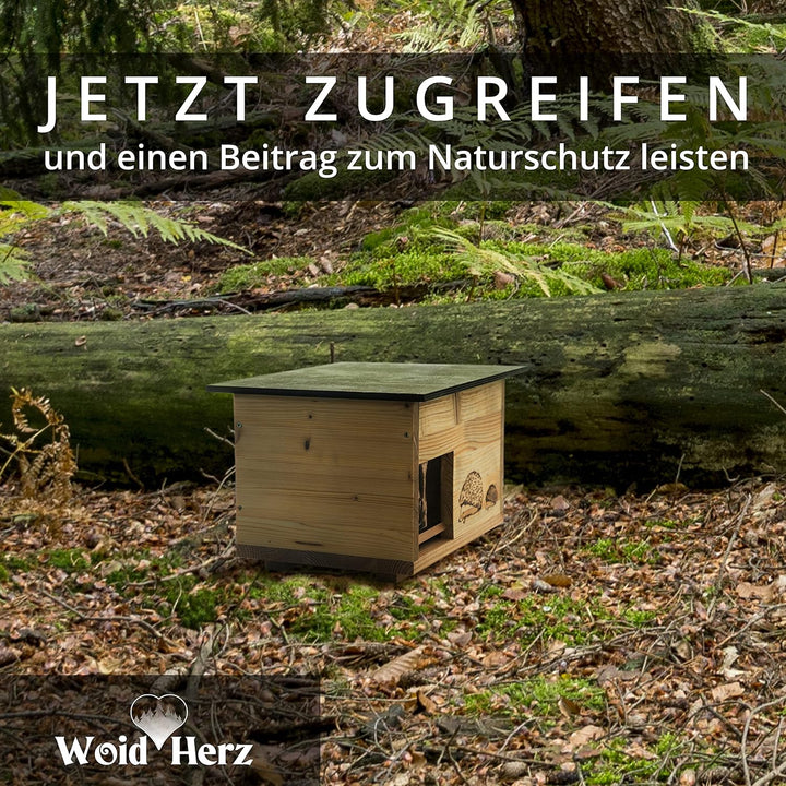 Igelhaus Neu Gebrannt (IG3) Igelhäuser Igelfutterhaus Igelhütte - Igelhaus mit Rattenklappe - mit Bo