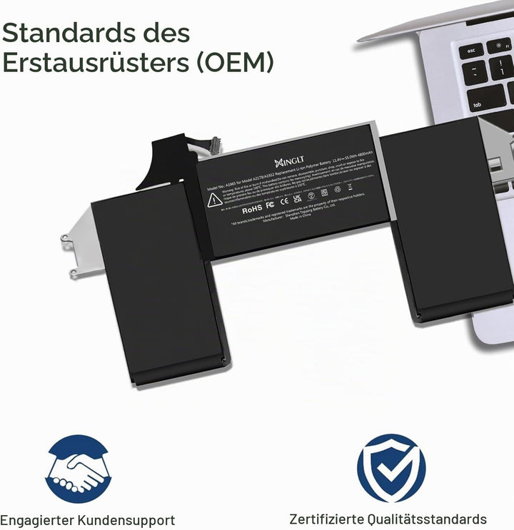 XINGLT A1965 Akku A1932 A2179 Akku Ersatz Laptop Akku für a1932 MacBook Air 13 Zoll Retina A1965 Akk