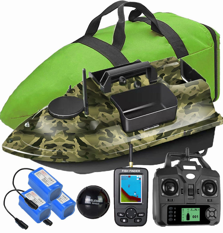 12000mAh 500m GPS futterboot mit 3 Katapultbuchten. Köderboote zum Karpfenangeln mit GPS, 16 Speiche