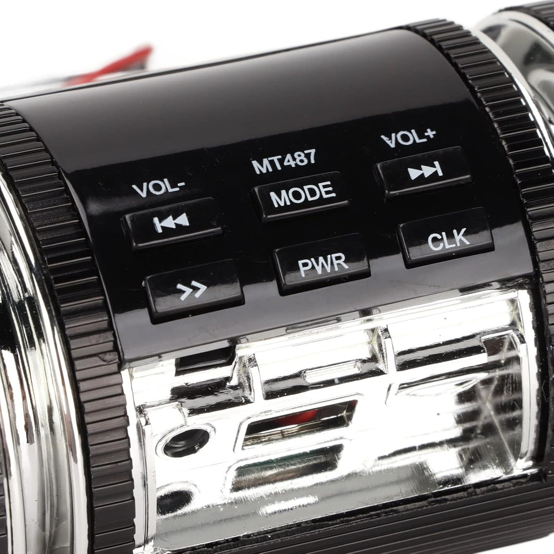Motorrad-Audiosysteme, Motorrad-Bluetooth-Lautsprechersystem, Kabelloses IP54-wasserdichtes DC12V-Au