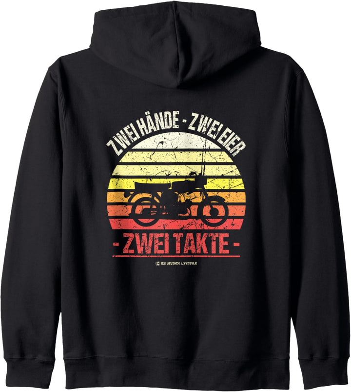 Zwei Hände Zwei Eier Zwei Takte Kapuzenjacke
