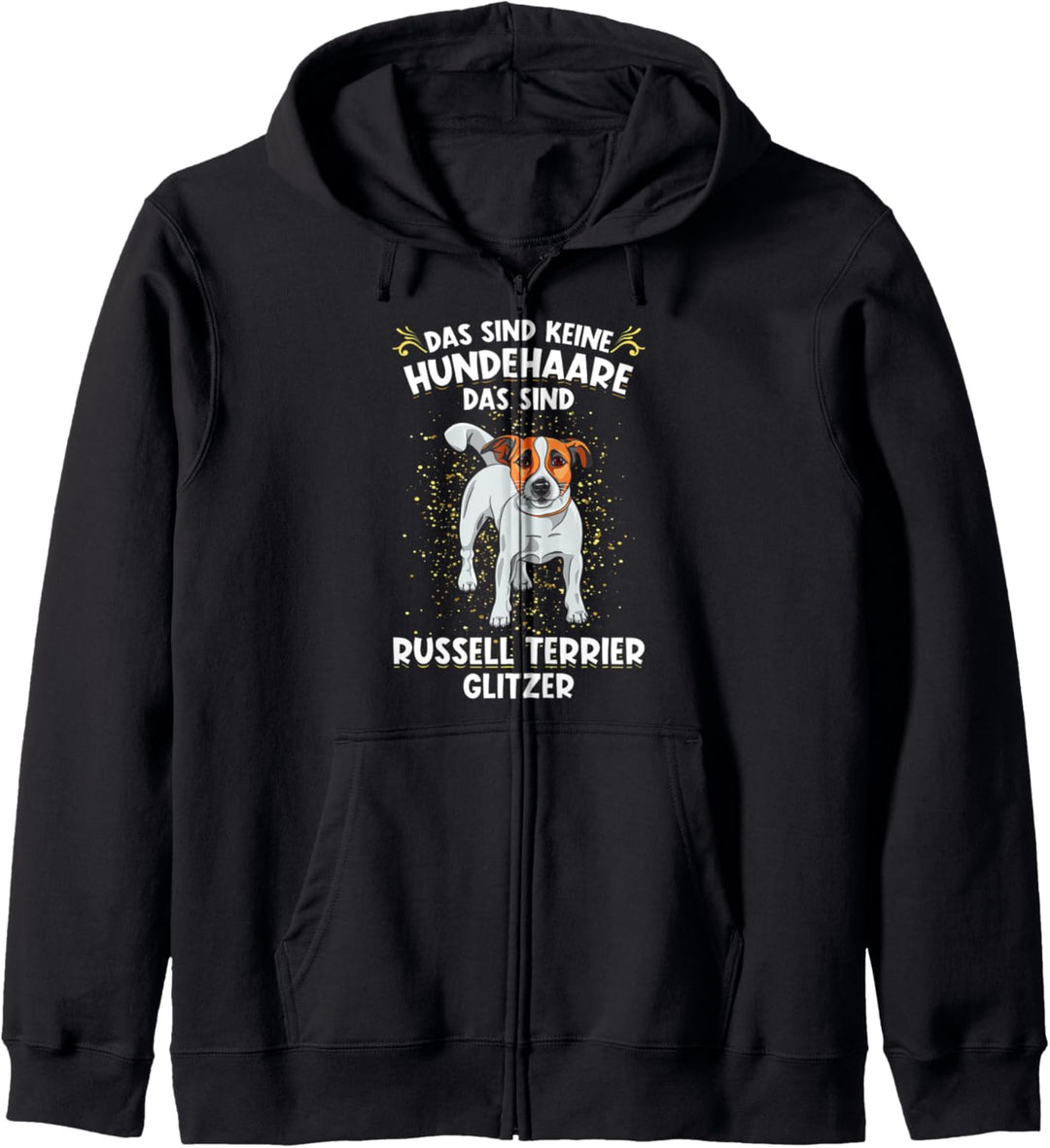 Keine Hundehaare Jack Russel Terrier Glitzer Hunde Kapuzenjacke