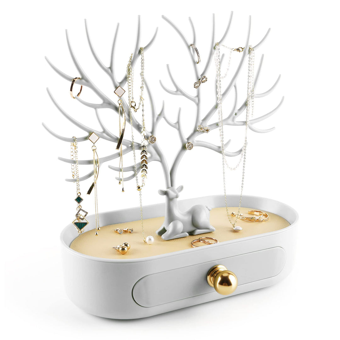 MORE&LESS Aluminiumlegierung Griff Geweih Schmuck Display-Rack Baum Turm hängenden Ring Ohrringe Hal