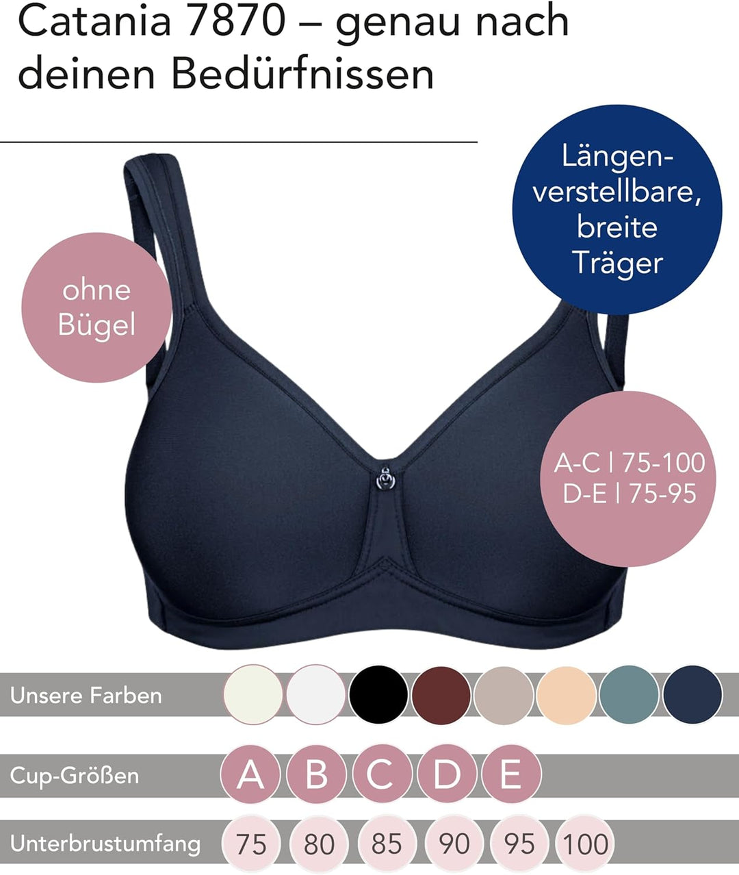 SUSA Damen Catania BH 80C Twilight Blue, 80C Twilight Blue
