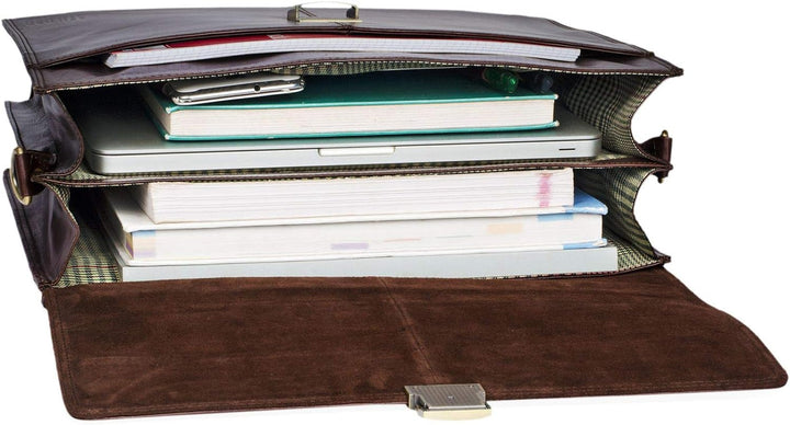 STILORD 'Edward' Herren Aktentasche Dokumententasche Laptoptasche Business Büro Tasche mit Schulterg