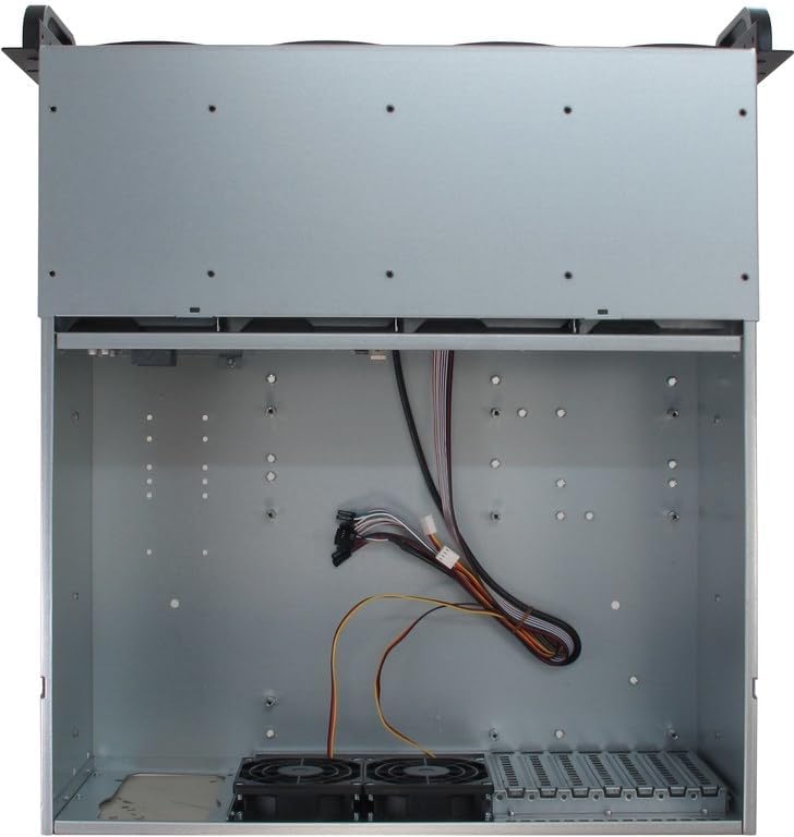 Inter-Tech 88887191 Case IPC Storage 4U-4408, o.PSU, Schwarz, Silber