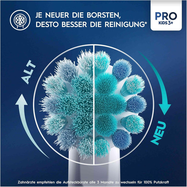 Oral-B Pro Kids König der Löwen Aufsteckbürsten für elektrische Zahnbürste, 8 Stück, extra weiche Bo