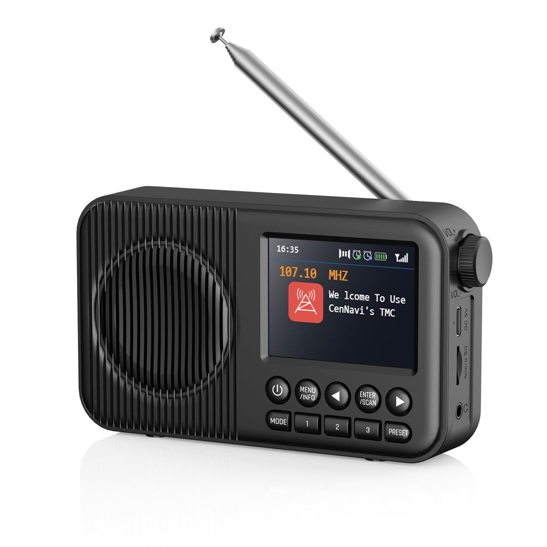 Arafuna DAB Radio, DAB Plus Radio mit 2,4" Farbdisplay, FM Radio mit Bluetooth, Küchenradio mit 60 V