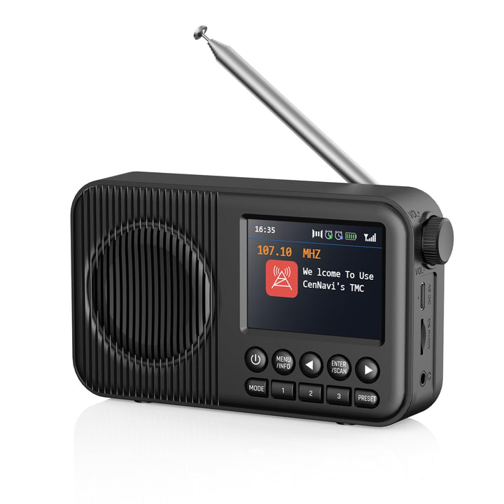Arafuna DAB Radio, DAB Plus Radio mit 2,4" Farbdisplay, FM Radio mit Bluetooth, Küchenradio mit 60 V