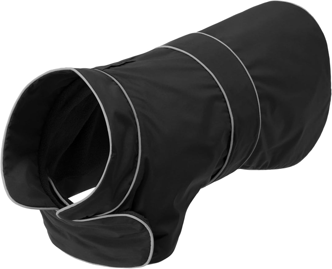 Larkson Hundemantel Schwarz - Jonte - Regenmantel für Kleine & Mittelgrosse Hunde - 10000 mm Wassers