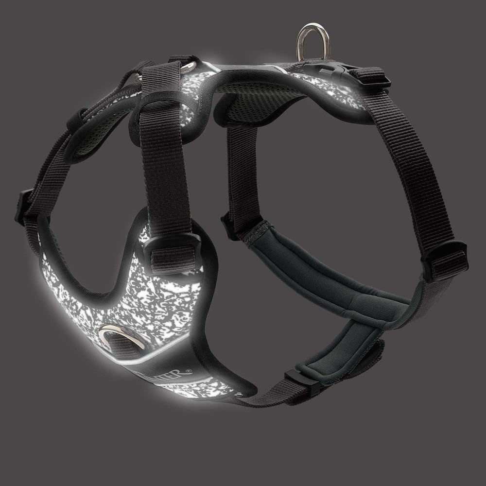 Hunter - Harness Divo Reflect M, black/grey - (68961) schwarz/grau M, schwarz/grau M