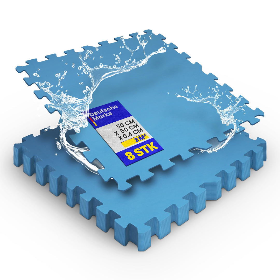 Bestlivings Pool-Bodenschutzmatte, Unterlegmatte zum Schutz ihres Pools, 16 Stück (50x50x0,4 cm) - 4