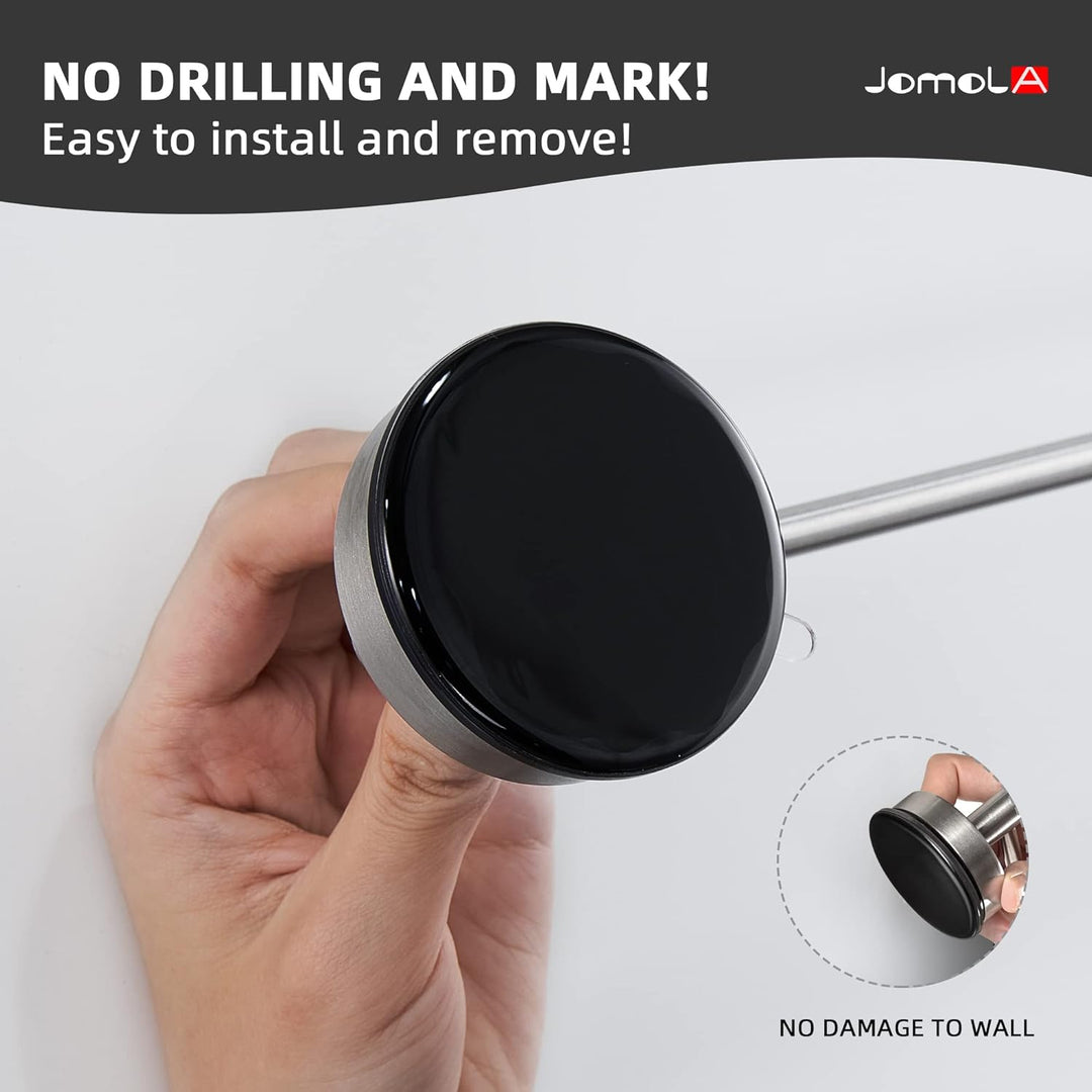 Handtuchhalter mit Saugnapf - JOMOLA Saugnapf Handtuchhalter ohne Bohren Edelstahl Gebürstet Hantuch