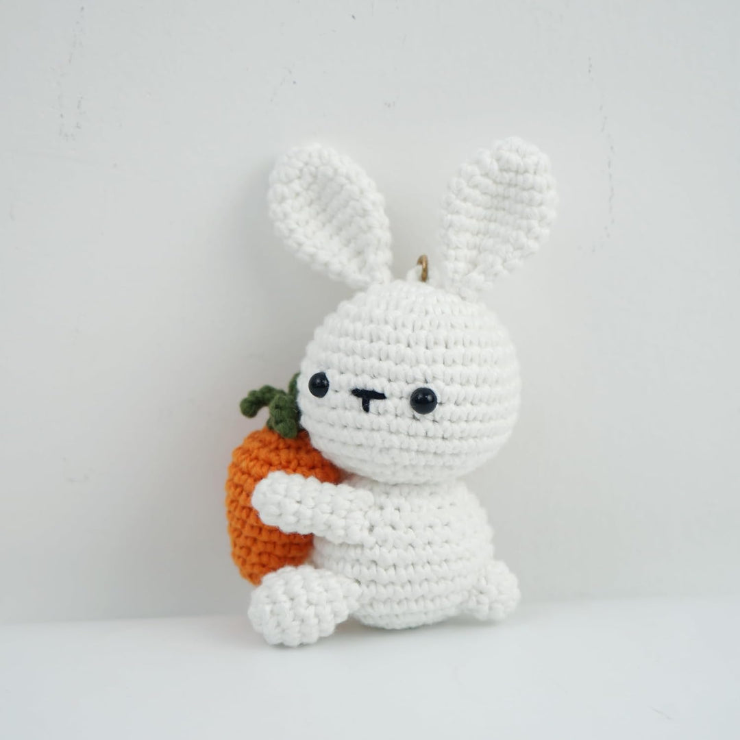 Elior Häkelset für Anfänger Amigurumi – Komplettset für Hund und Hase – Inklusive 100% Baumwollgarn,
