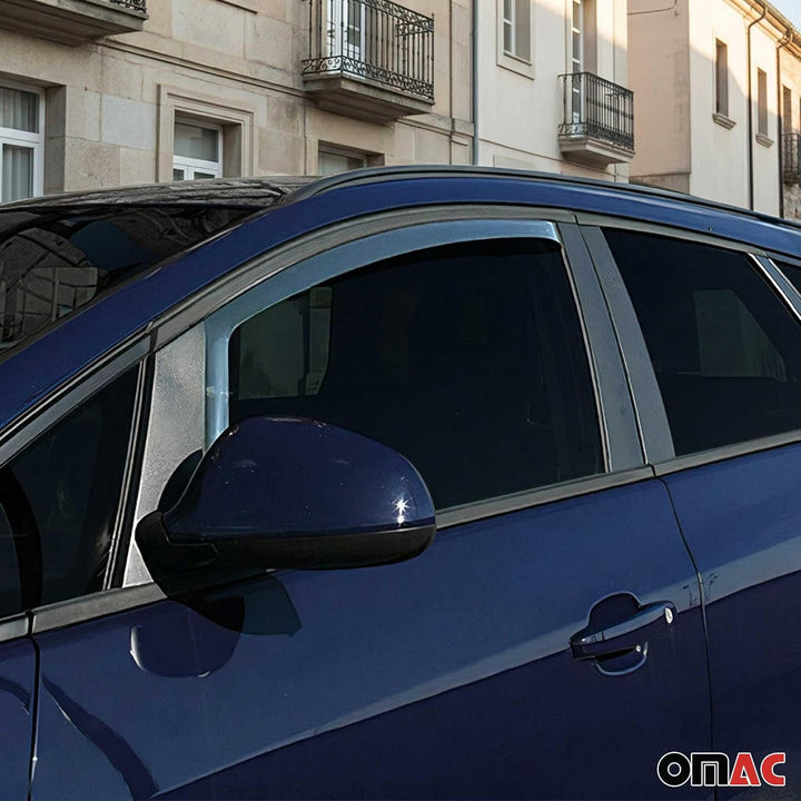 Windabweiser Regenabweiser kompatibel mit Peugeot 3008 5008 2016-2024 Dunkel Acryl 2tlg