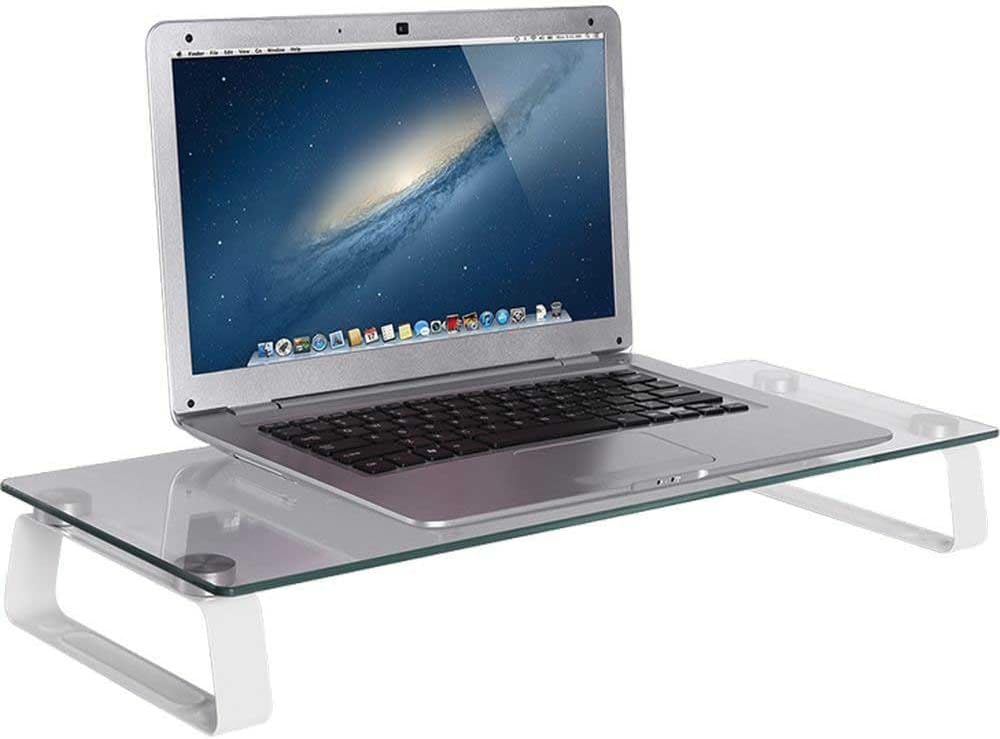 LogiLink TV- Monitorerh?hung aus Glas (Dicke: 5mm), max. Belastung 20kg, h?henverstellbar, L?nge = 5