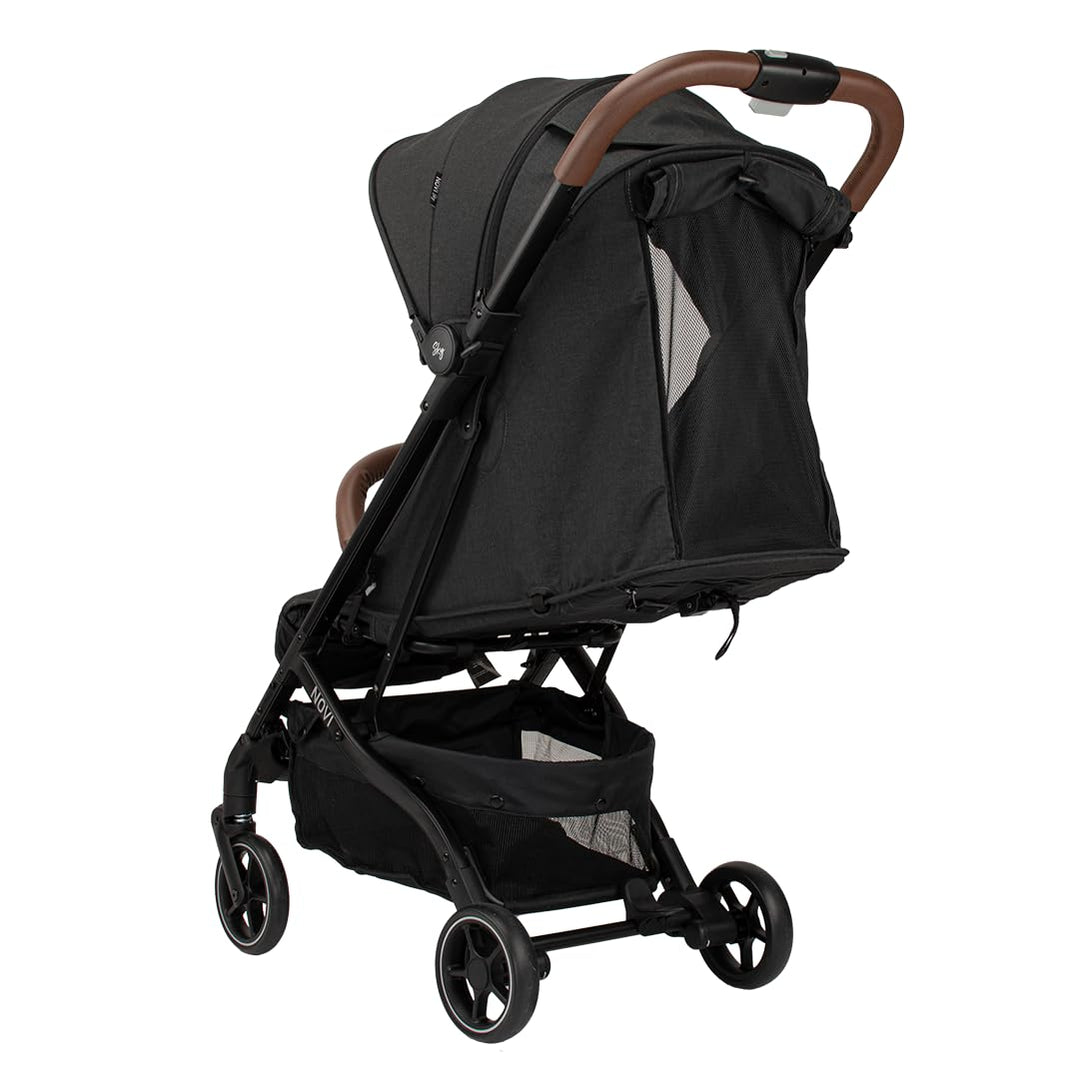 Novi Baby® Sky Buggy - Schwarz - zusammenklappbar - Inklusive Becherhalter - Inklusive Regenschutz,
