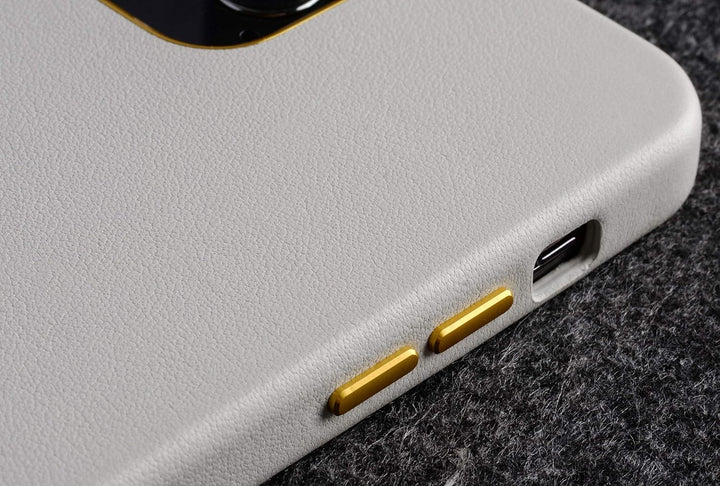 STILGUT Cover kompatibel mit iPhone 12 Pro Max Case aus Leder, Lederhülle, Hülle aus Leder, Ledercas