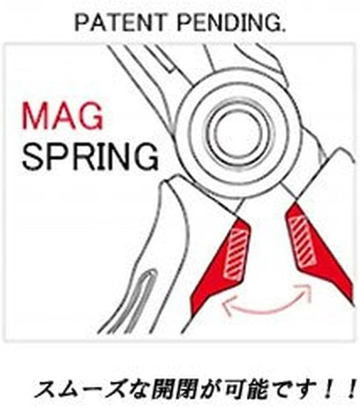 Rapala Unisex-Adult Angelzange RCD Mag Spring Pliers-Angelzubehör mit Edelstahlbacken-Magnetisch-Erg
