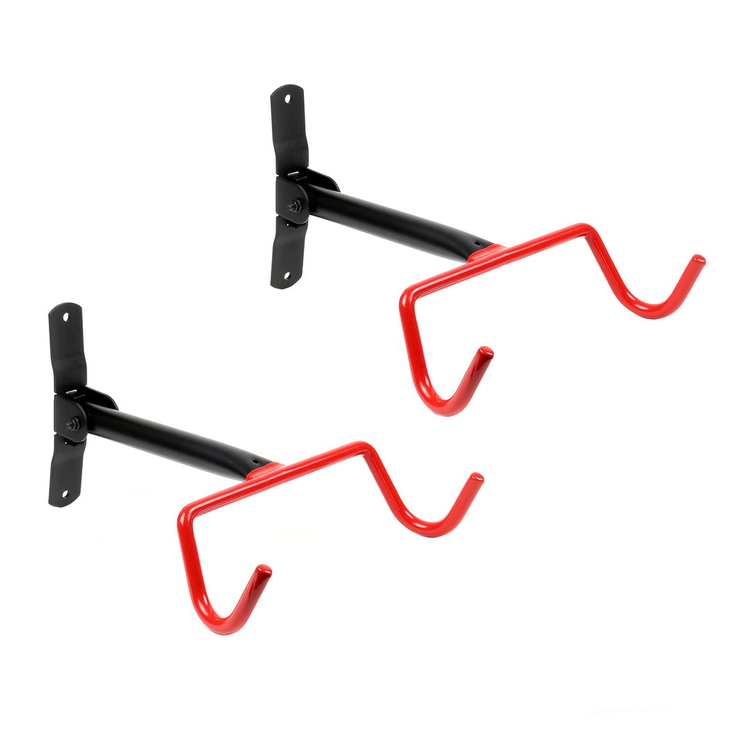 Wiltec 2er Set Fahrradwandhalter klappbar 40x27x20 cm bis 2x30 kg zur Rahmeneinhängung, Fahrradhalte