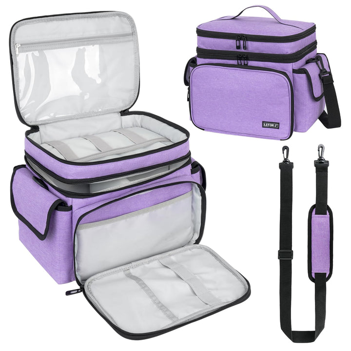 LEFOR·Z Nähzubehör Tasche,Nähset Aufbewahrungstasche Organizer,Doppelschicht Nähzeug Tragetasche für
