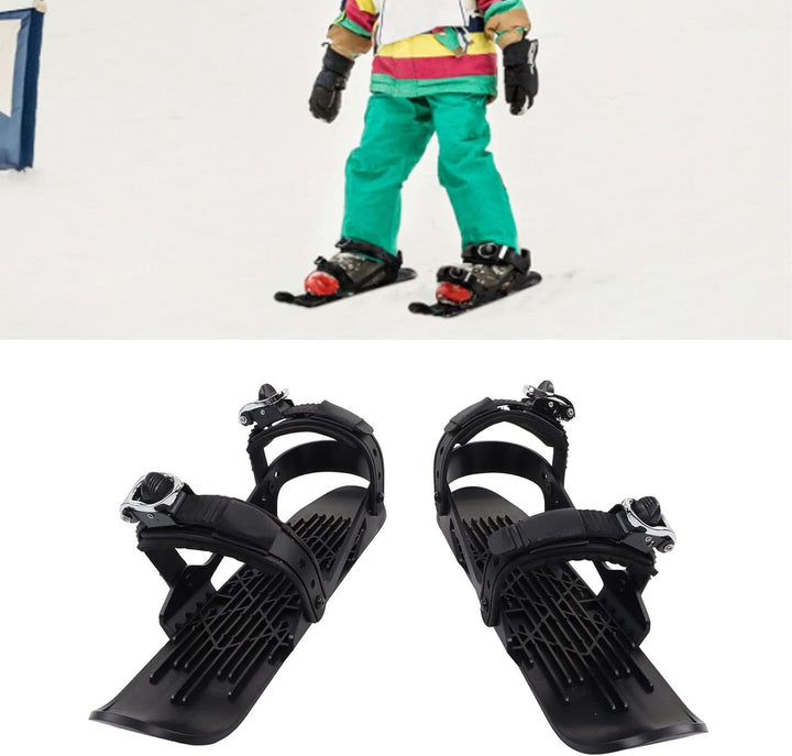 Mini Ski Ski Skates Verstellbare Kurze Skiboden für Kinder und Erwachsene Schneesportstarken Haltbar