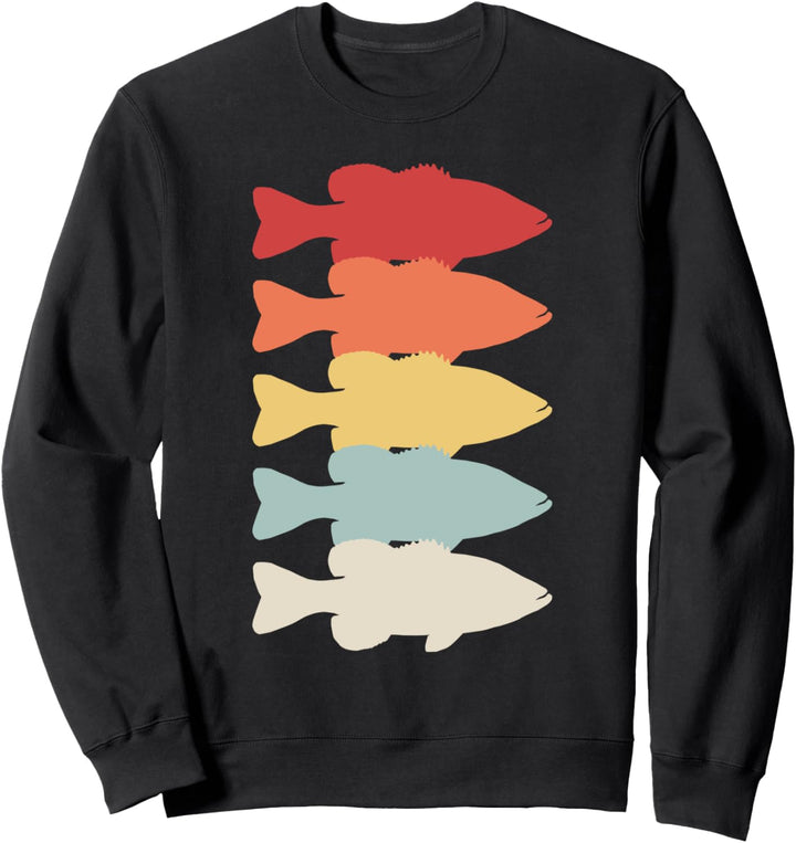 Smallmouth Bass Fishing Süsswasserfische Männer Frauen Kinder Sweatshirt
