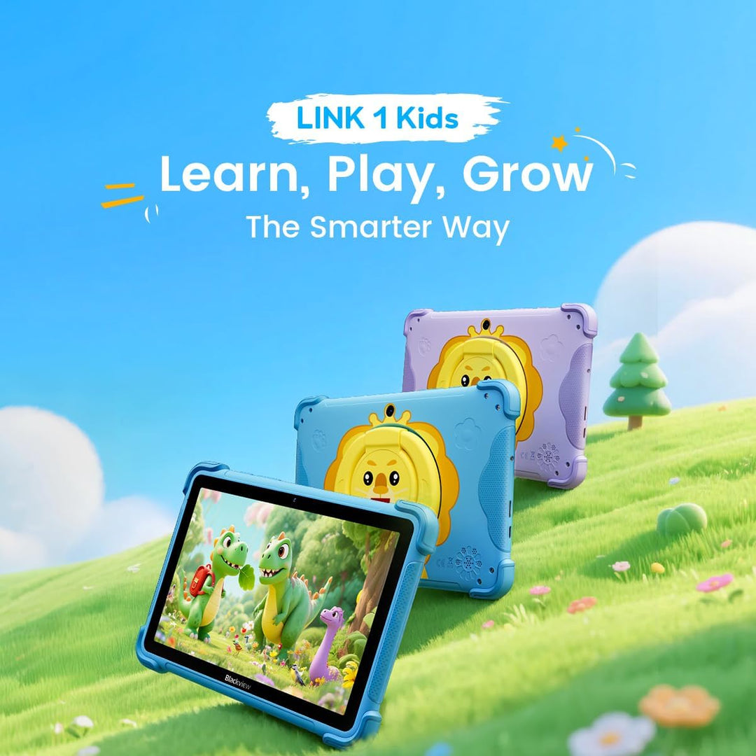 Blackview Link 1 Kids, Kinder-Tablet Android 16 AI, 12GB+64GB(2TB Extern), 3 x KI-Smart-Assistenz, 8