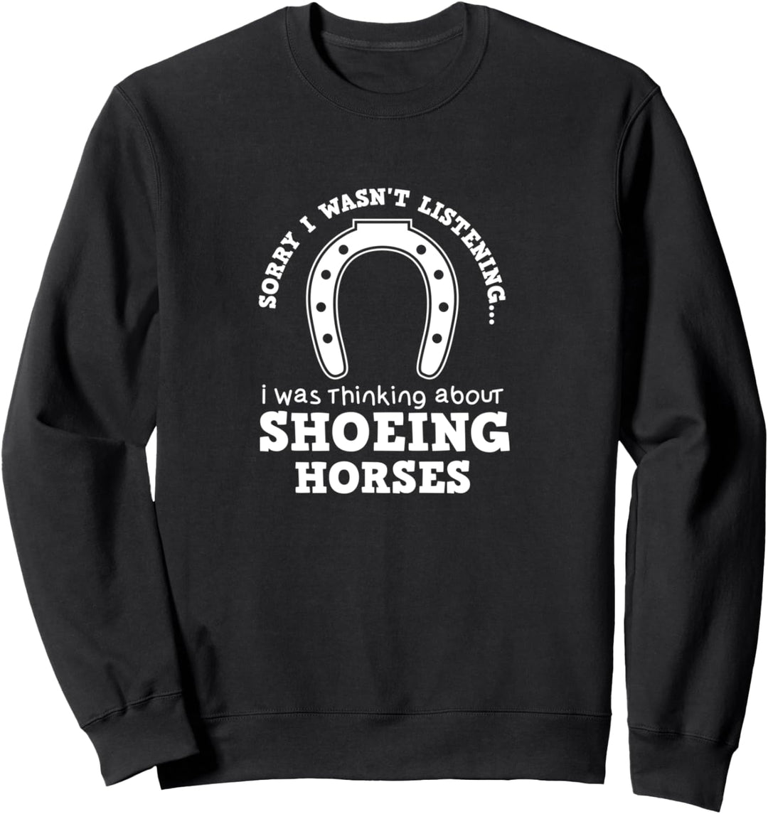 Hufbeschlag Pferde Lustiger Spruch Hufschmied Sweatshirt