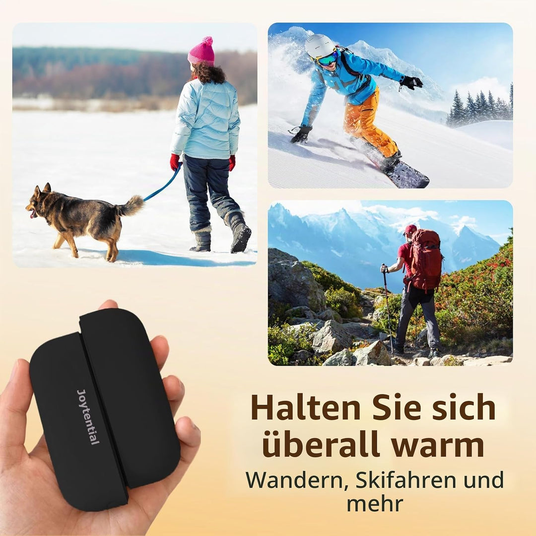 Handwärmer Taschenwärmer Elektrisch, 10000mAh 2 in 1 Handwärmer Tragbar Magnetisch, 3 Wärmestufen, T