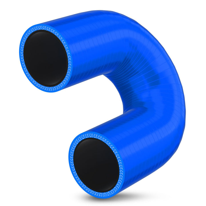 Silikon-Bogen 180° Grad ID-Ø 80mm blau 200°C | AUSWAHL | Silikon-Schlauch Hochtemperatur Ladeluft LL