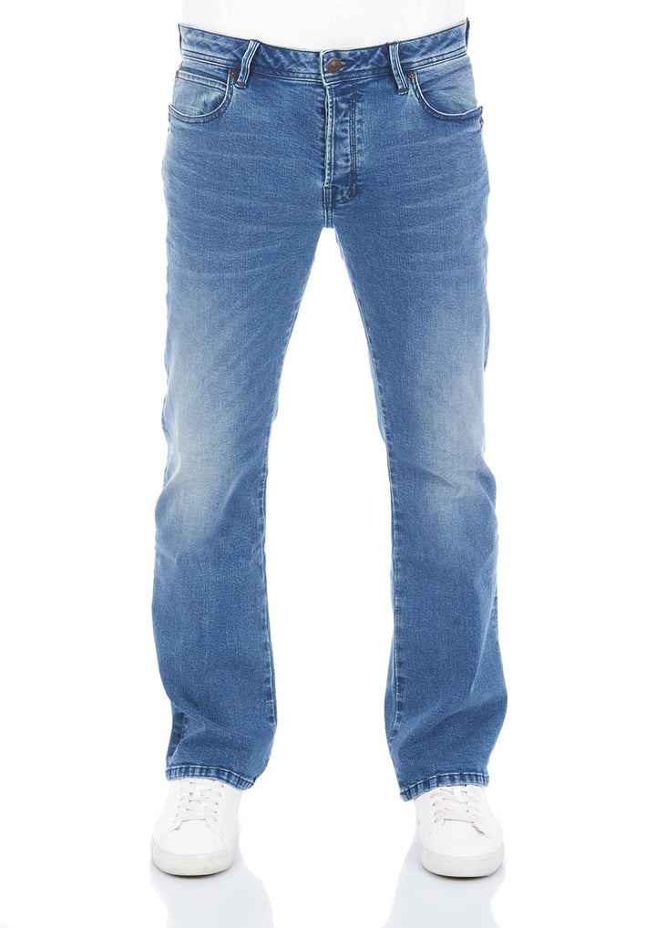 LTB Herren Jeans Hose Roden Bootcut Jeanshose Basic Baumwolle Denim Stretch Tiefer Bund Blau w28 w29