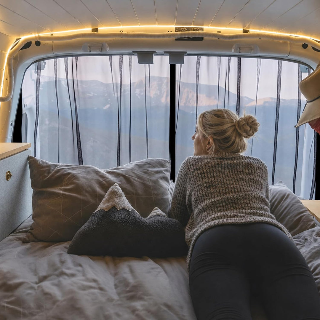 Moskitonetz Auto, Heckklappe Moskitonetz Magnetisch für VW t5 t6 Schiebetür mit Zentralem Reissversc
