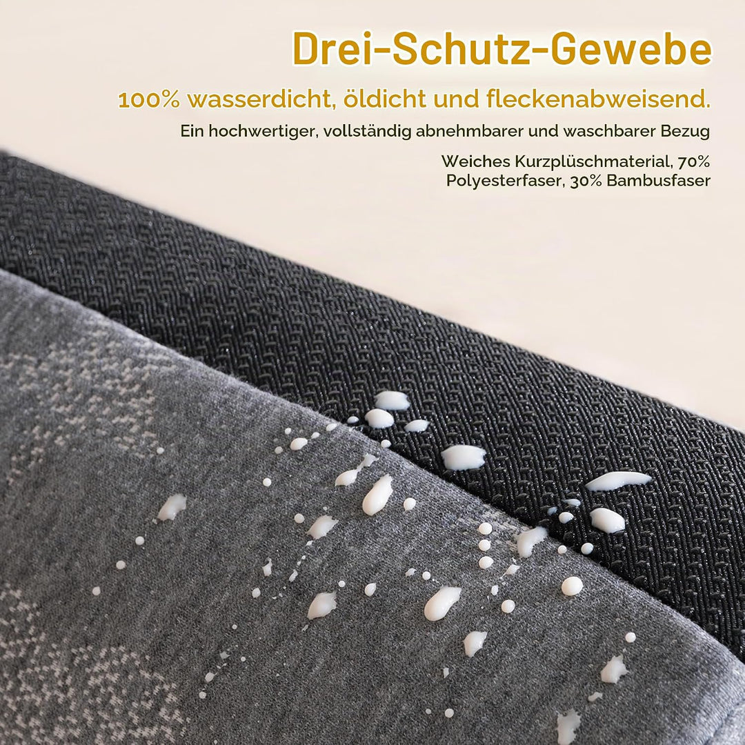 Kohentact Faltbares Baby Bettgitter Rausfallschutz 2stk aus Foam mit Auflage &amp; rutschfesten Pads - W