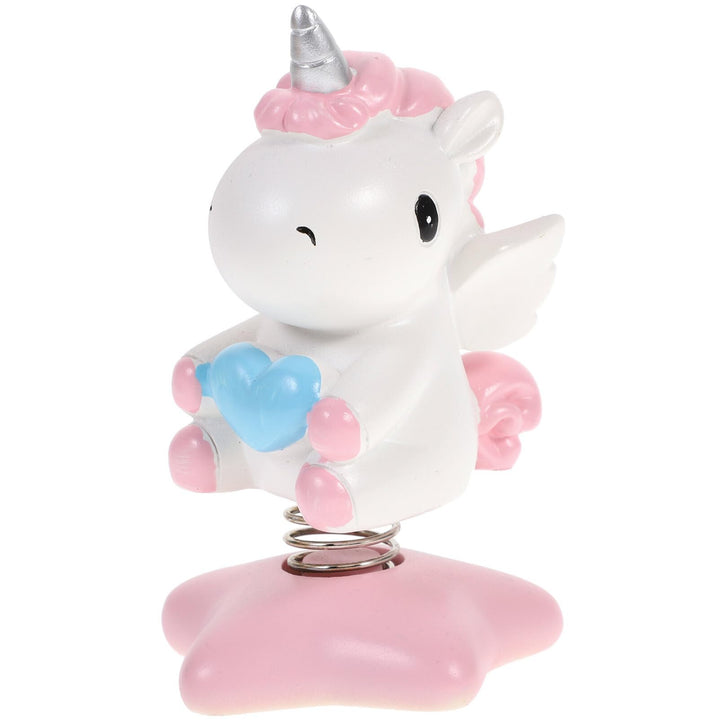 Amosfun Einhorn Wackelfigur Auto Dekoration Mit Schüttelndem Kopf Aus Harz 10.5 Zoll Grösse Ideal Fü